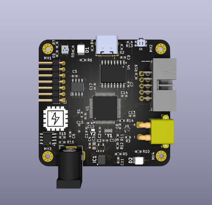 PCB layout for charger board has been completed